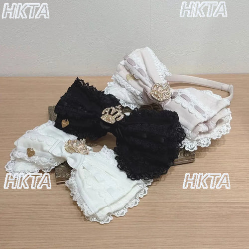 Japanese Style Sweet Big Bow Hairband Kawaii Cute Lolita Headband Fashion Versatile Hair Clips Hair Accessories Women Hairpin